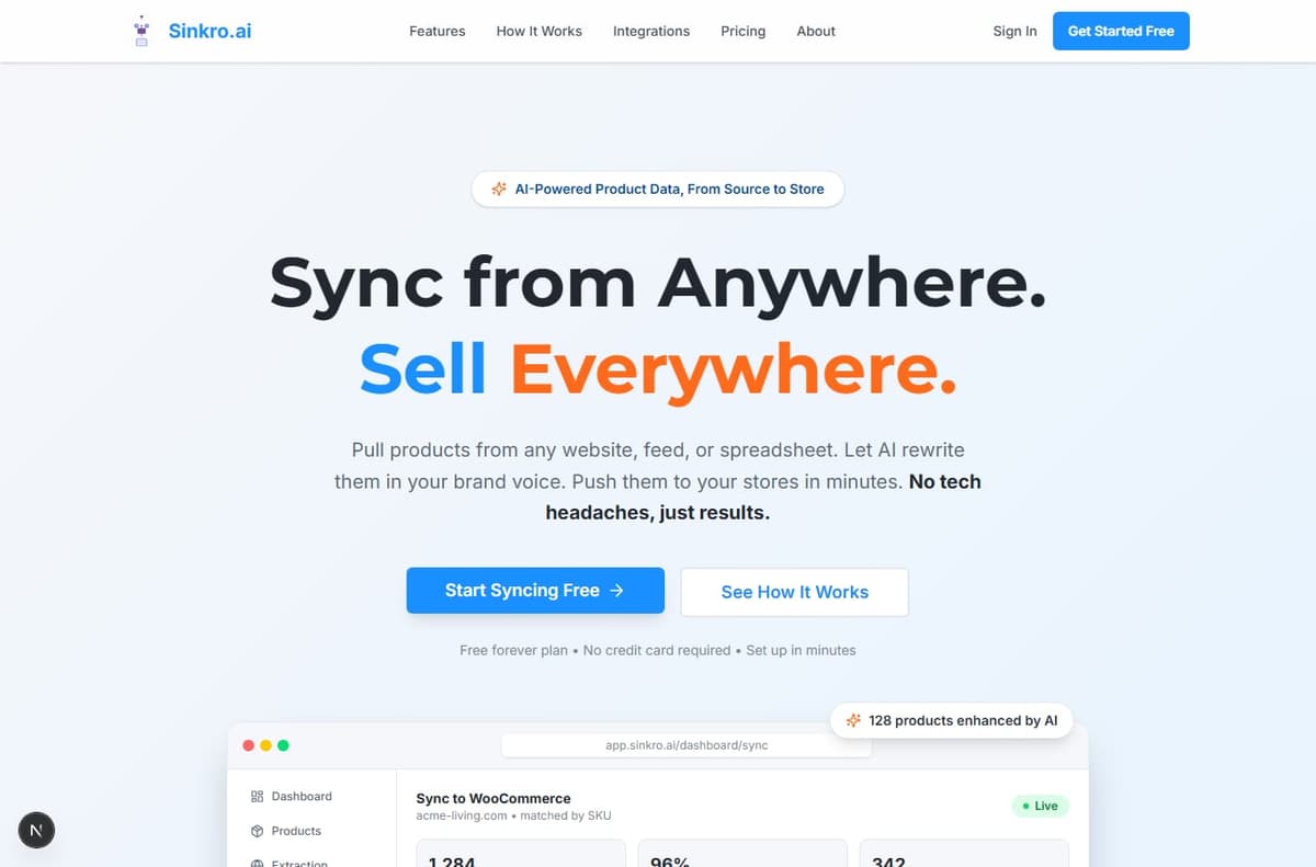 Sinkro.ai screenshot 1