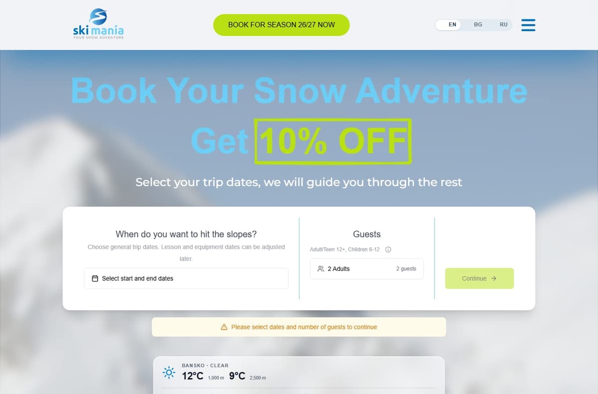 Ski Mania screenshot 1